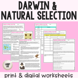 Evolution and natural selection worksheet