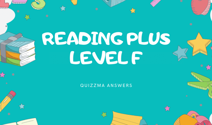 Reading plus answers level i