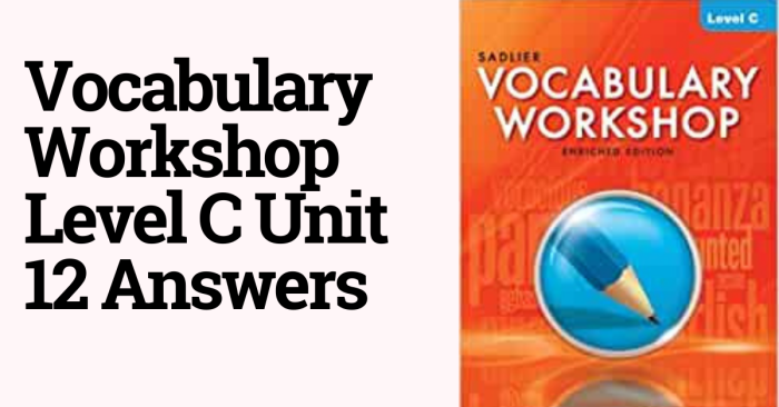 Vocabulary workshop unit 6 level c