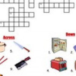 Kitchen equipment and utensils crossword puzzle